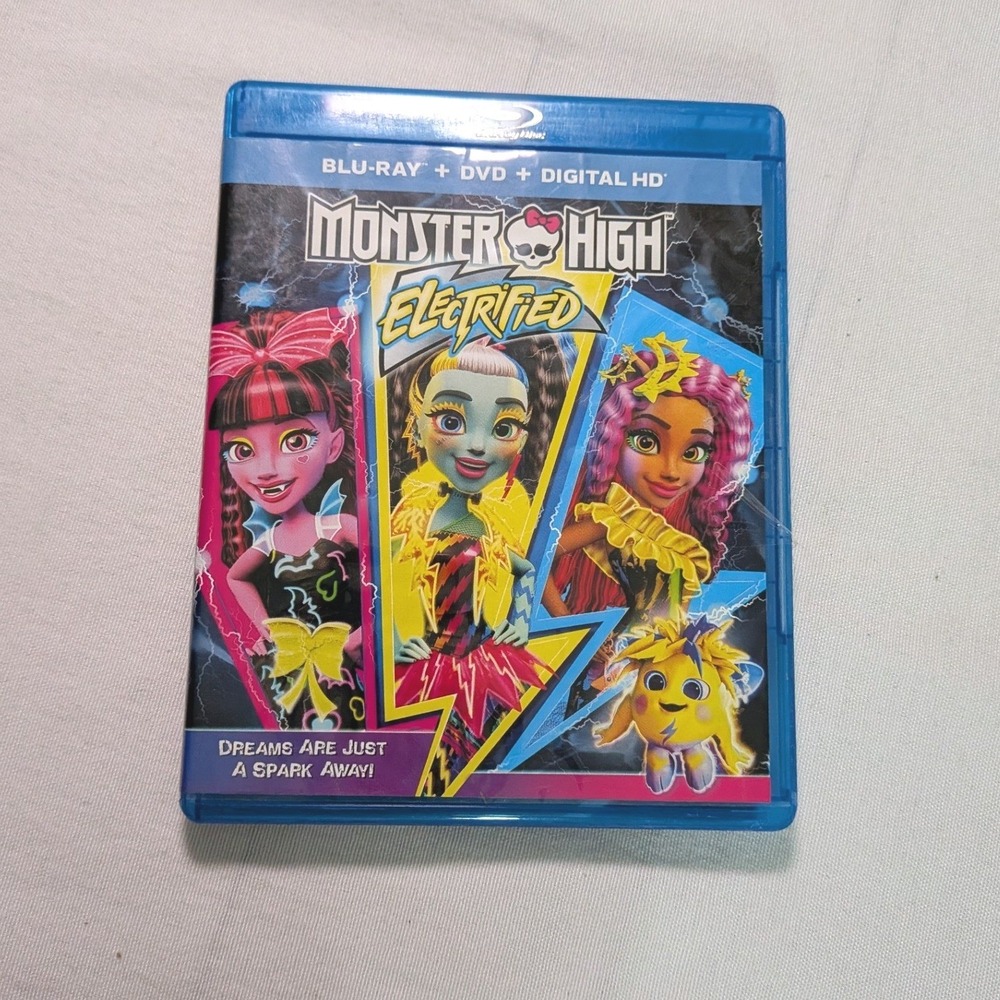Monster High Electrified Blu-ray DVD Kids Excellent Movie kidcore animated